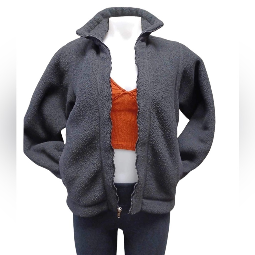 Patagonia Women's Charcoal Gray Teddy Fleece Jacket